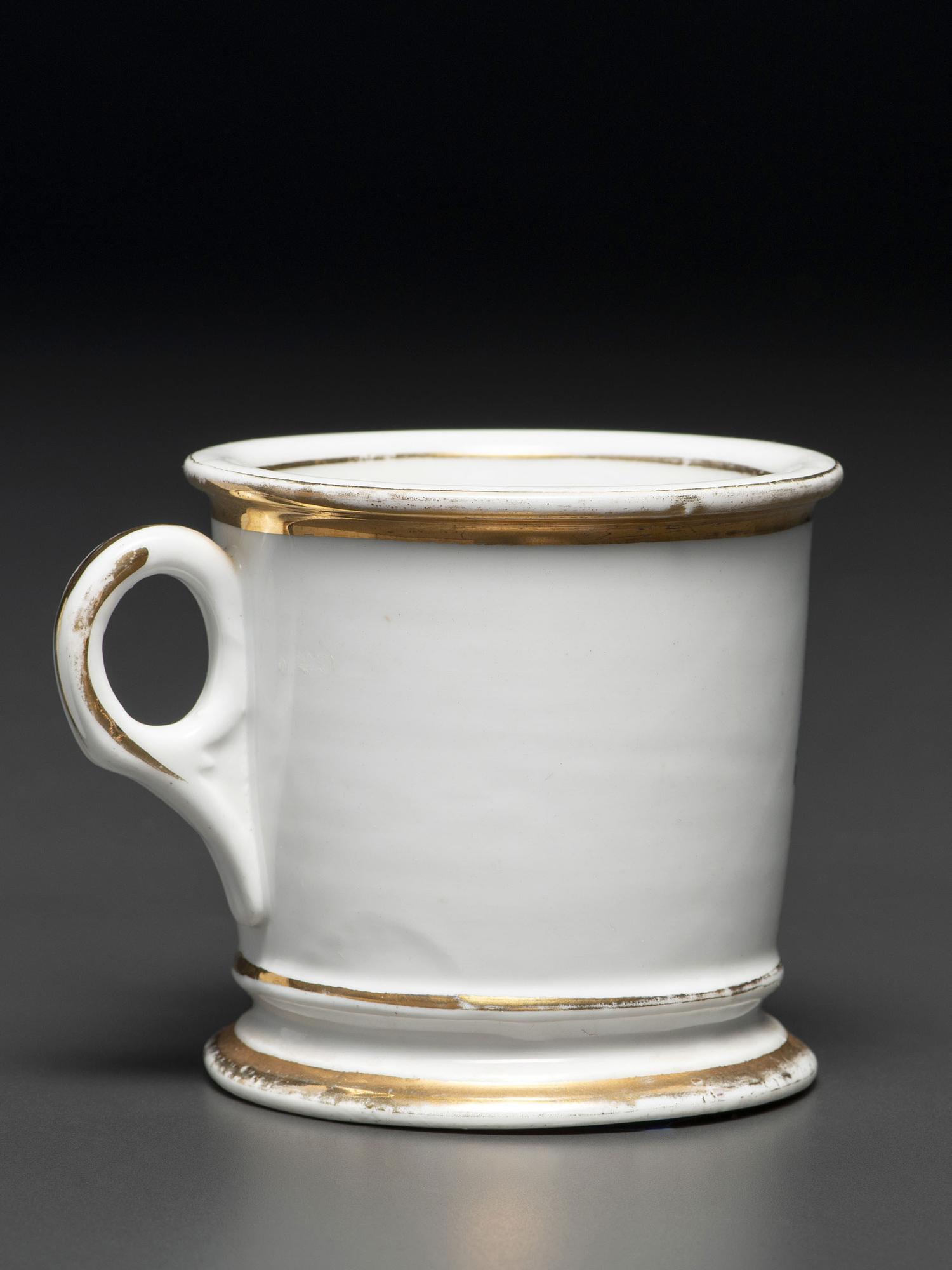 A Race Car Driver's Porcelain Occupational Shaving Mug