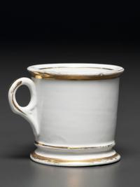 A Race Car Driver's Porcelain Occupational Shaving Mug