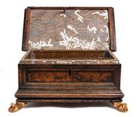 An Italian Walnut Table Casket Width 23 1/2 inches. — 17TH/18TH CENTURY