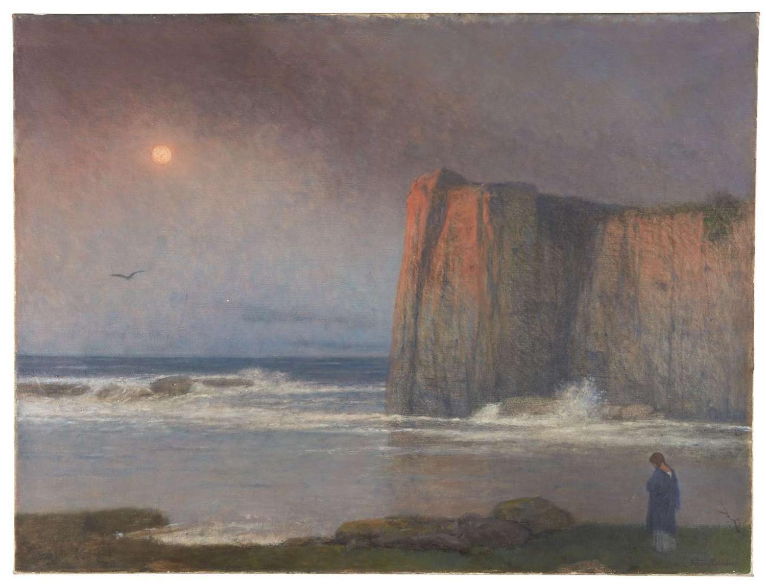 Jakob Schikaneder (Czech 1855-1924) The Calm Sea, Nocturne