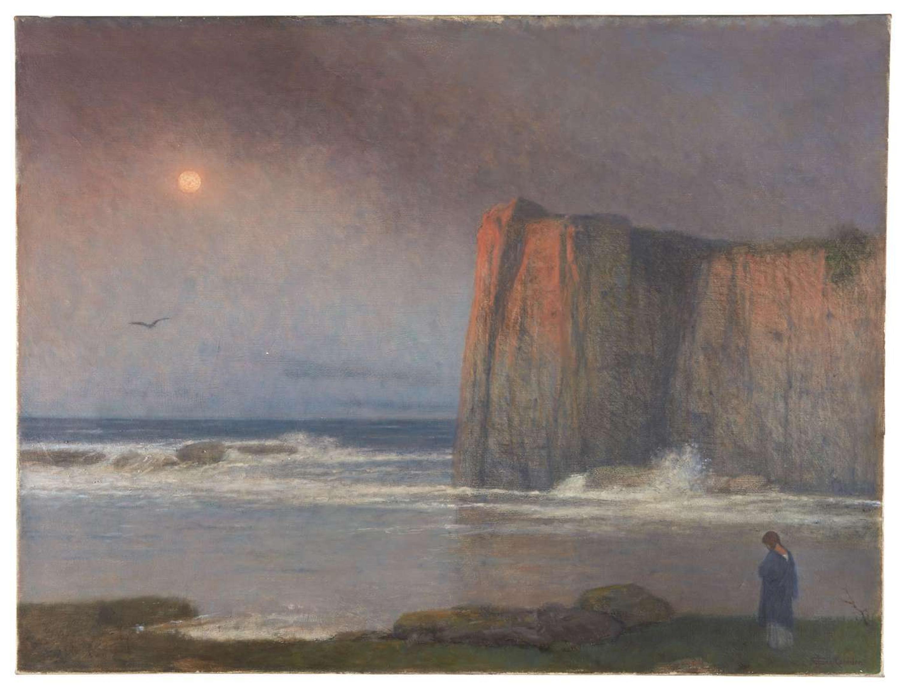 Jakob Schikaneder (Czech 1855-1924) The Calm Sea, Nocturne