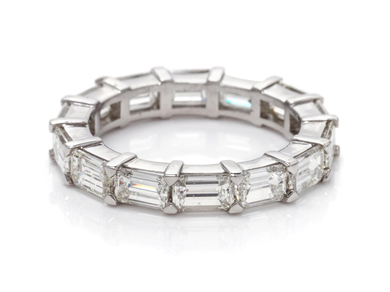 A Platinum and Diamond Eternity Band,