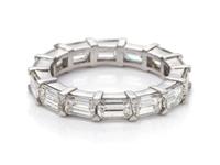 A Platinum and Diamond Eternity Band,