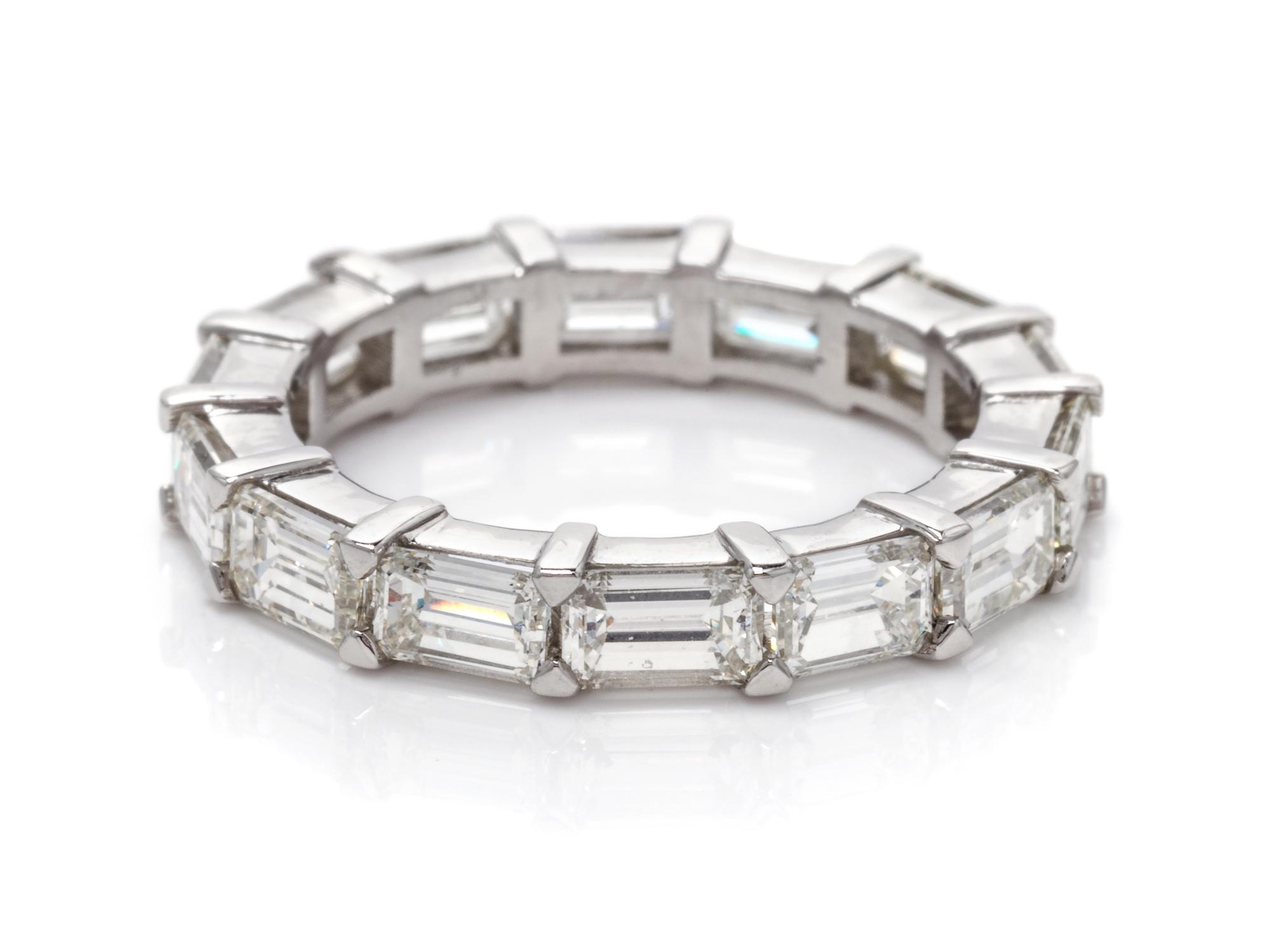 A Platinum and Diamond Eternity Band,