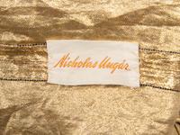Traina-Norell, Gold Lamé Strapless Gown