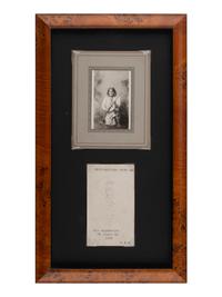[NATIVE AMERICANS]. GERONIMO (1829-1909). Signature obtained at the 1904 World's Fair in St. Louis, MO.