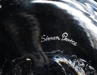 A Large Simon Pearce Glass Centerpiece Bowl