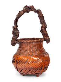 A Bamboo Flower Arranging Basket