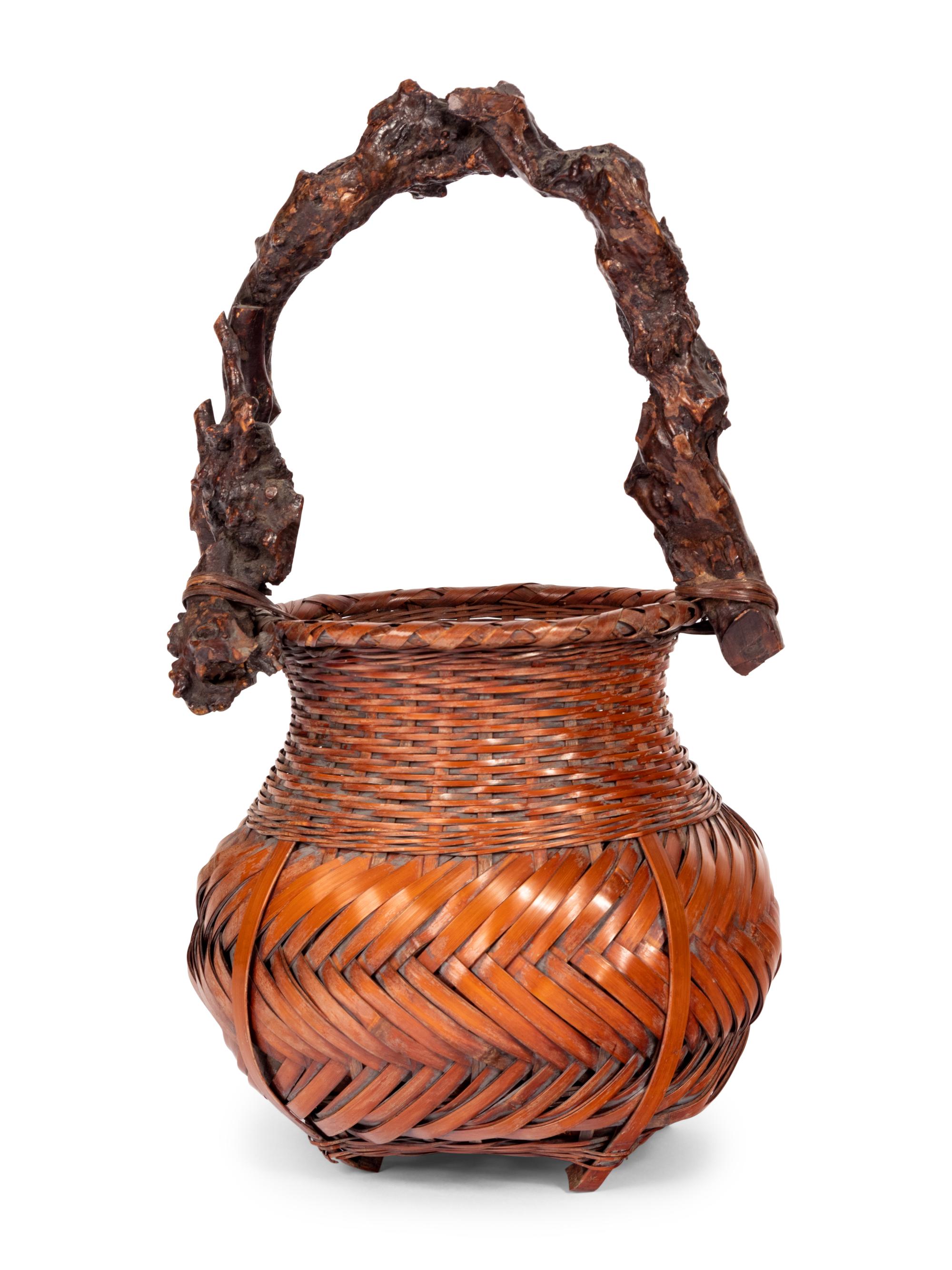 A Bamboo Flower Arranging Basket