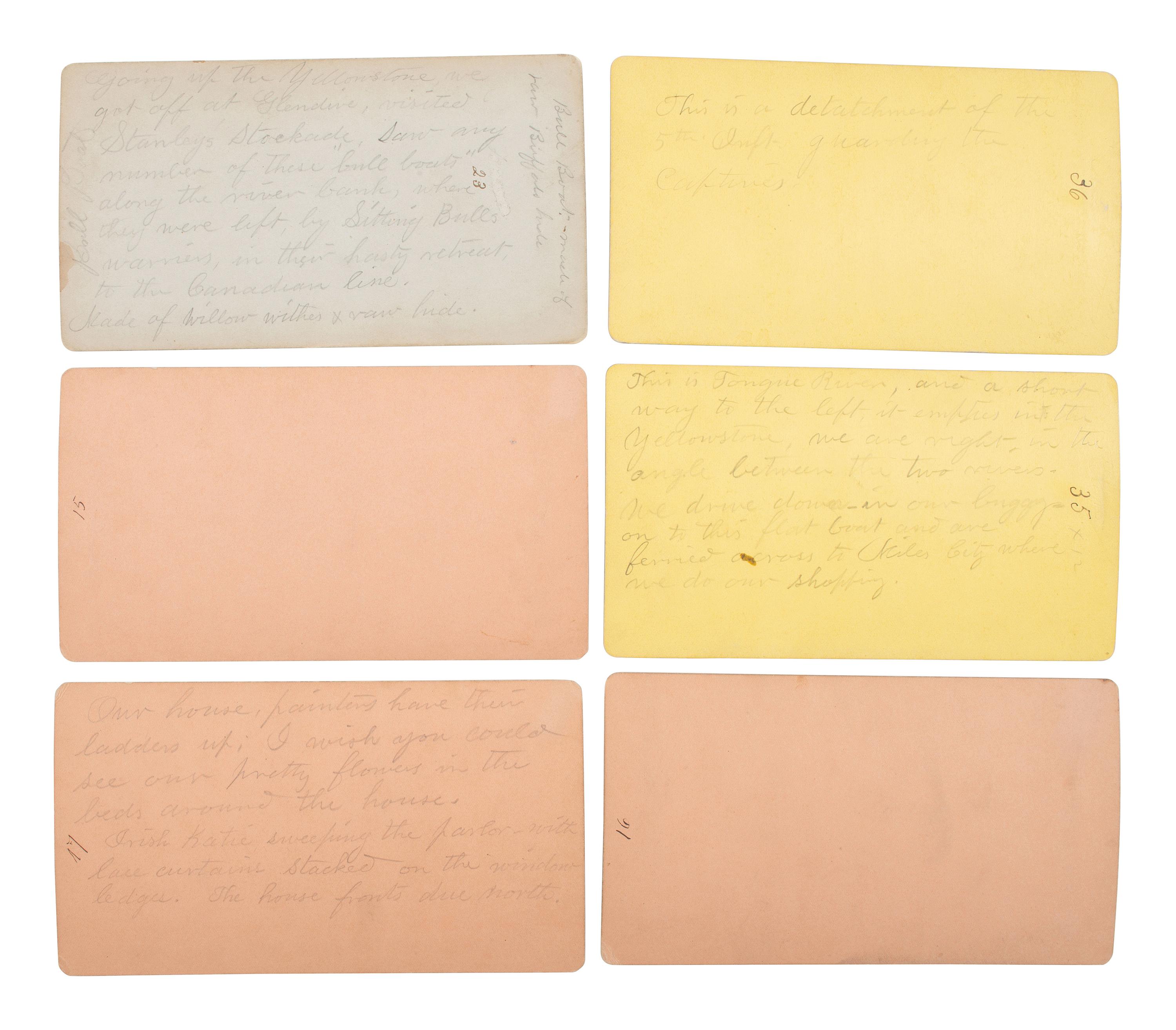 MORROW, Stanley J., photographer. Exceptional collection of rare stereoviews collected by 7th Cavalryman Philip J. Dieter.