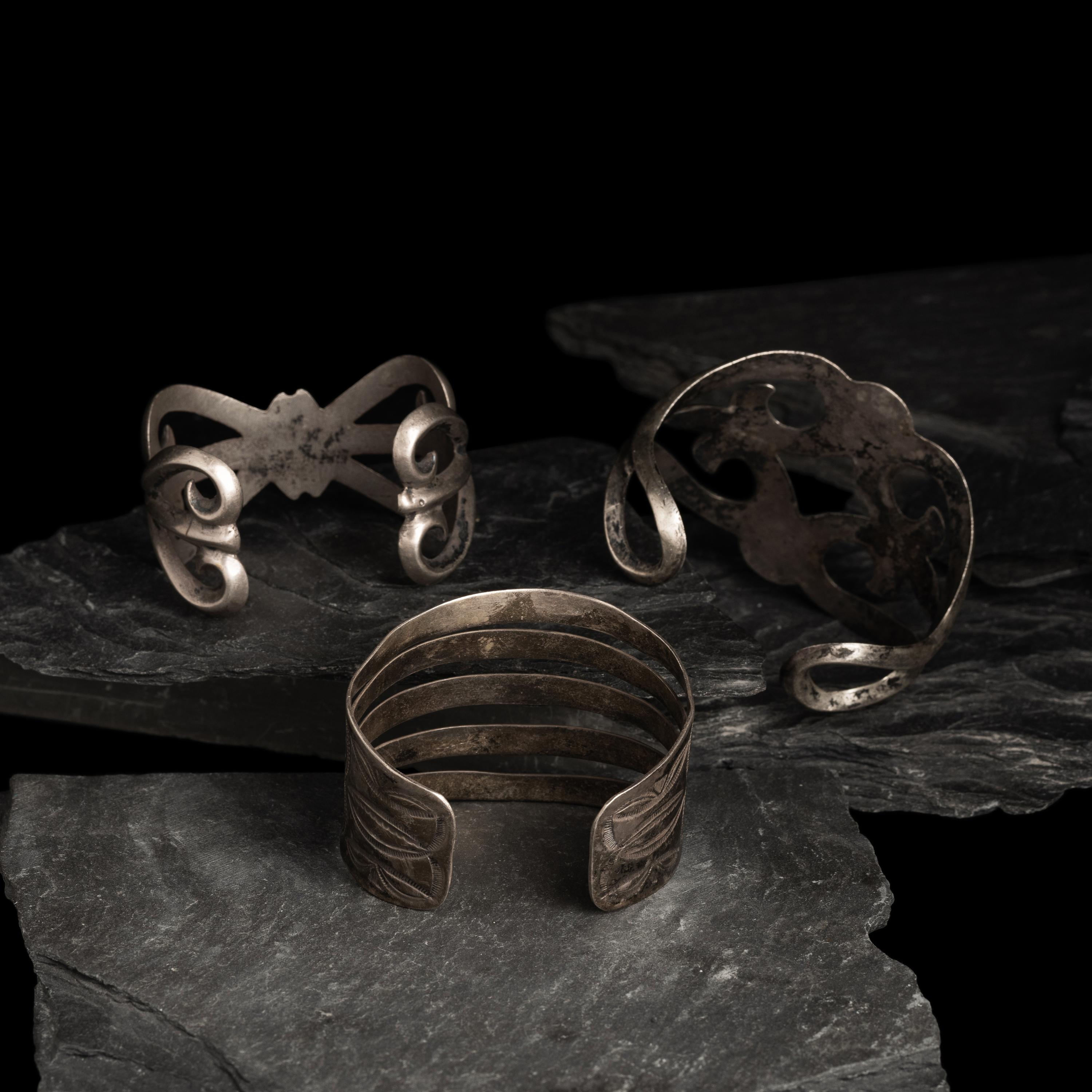 Navajo Silver Cuff Bracelets