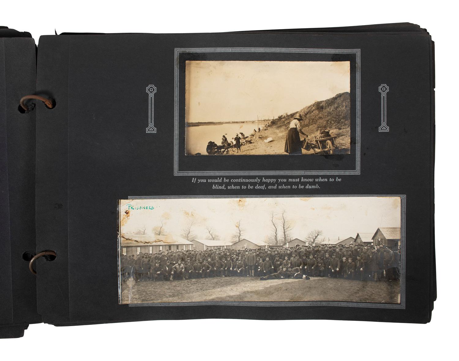 [WORLD WAR I]. Soldier's album and additional photographs, including Turkish Cavalry in Iraq.