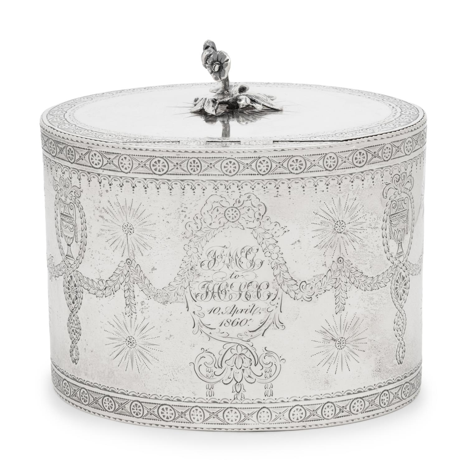 A George III Silver Tea Caddy
