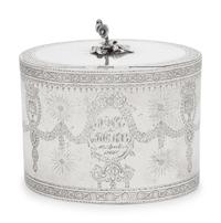A George III Silver Tea Caddy