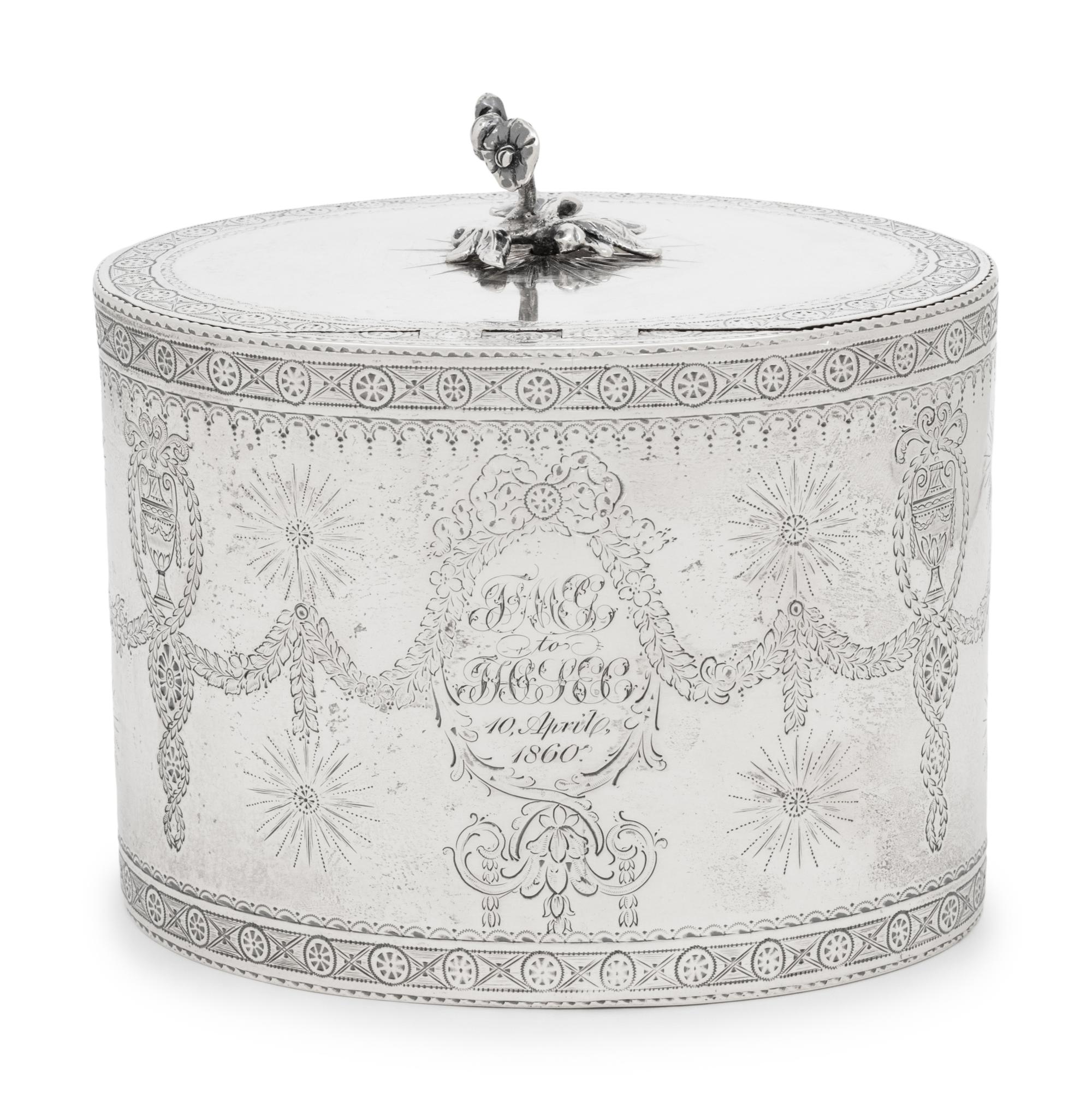 A George III Silver Tea Caddy