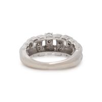 TIFFANY & CO., WHITE GOLD AND DIAMOND 'VANNERIE' RING
