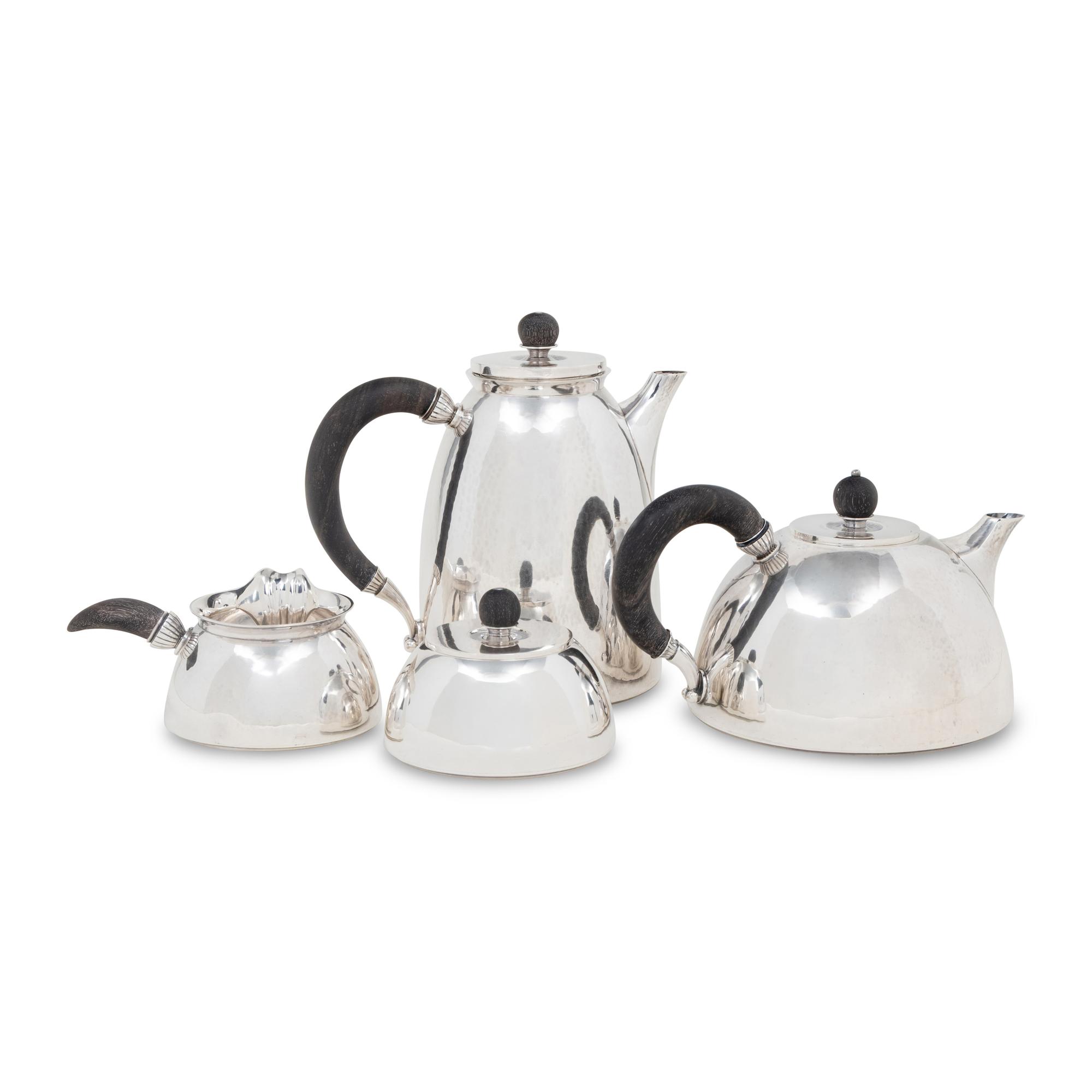 A Georg Jensen Four-Piece Silver Tea and Coffee Service