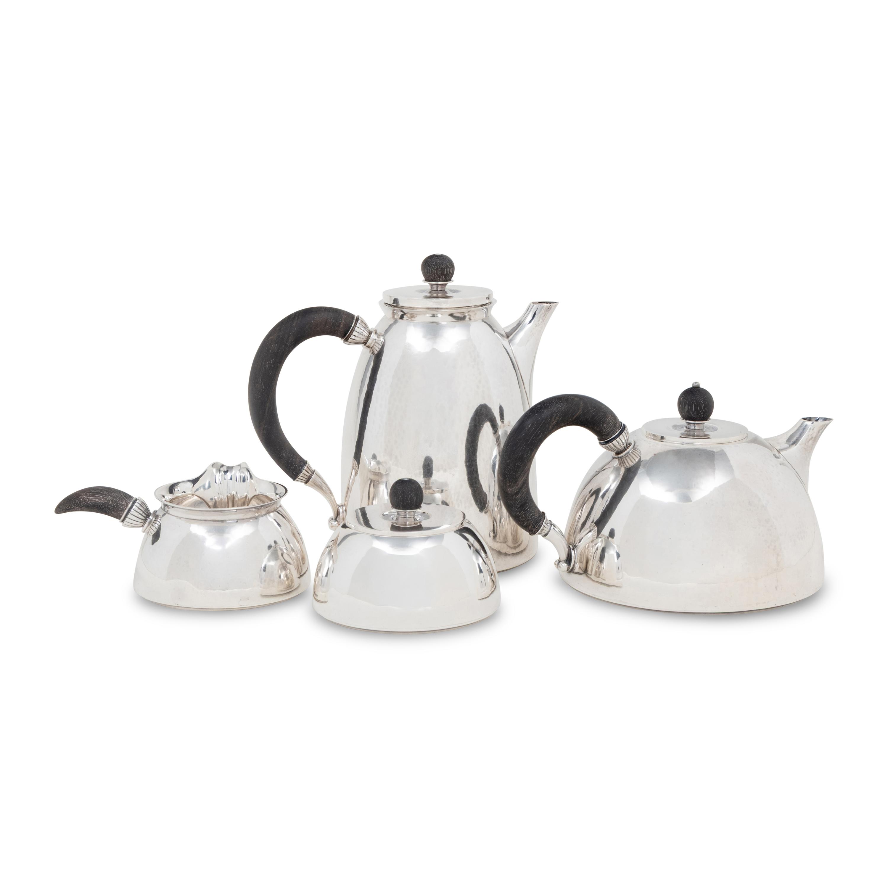 A Georg Jensen Four-Piece Silver Tea and Coffee Service