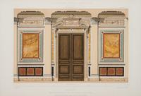 A Framed Set of French Architectural Engravings by César Daly (French, 1811-1894)