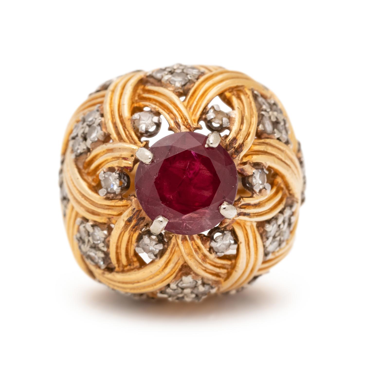 RUBY AND DIAMOND RING