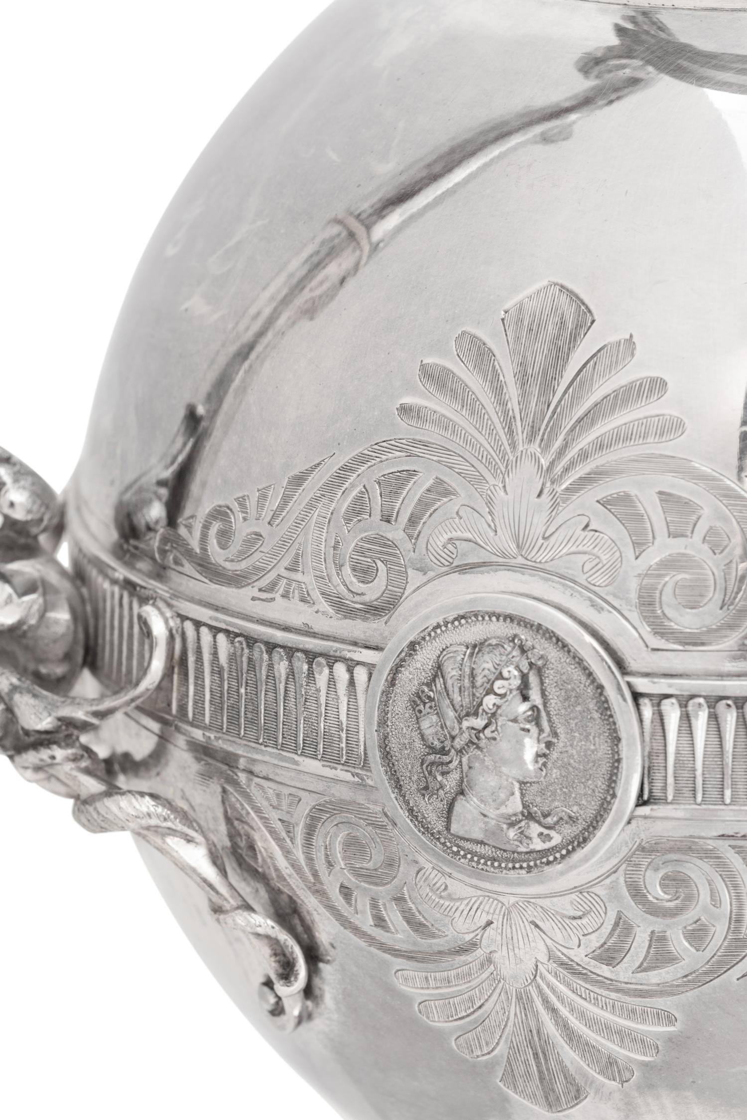 A Gorham Silver Four-Piece Tea and Coffee Service