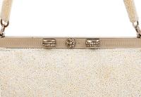 White Vintage Beaded Bag, 1950-70s