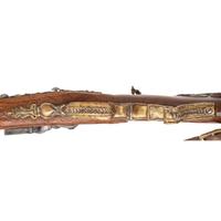 Carved Contemporary Flintlock Jaeger Rifle