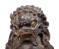 A Pair of Chinese Bronze Fu Lions