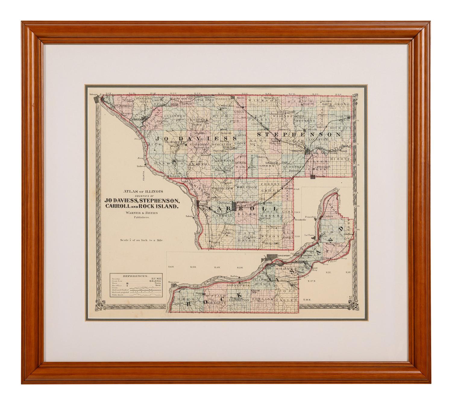 A Group of Twelve Maps of Illinois