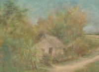 Lê Thị Lựu (Vietnamese, 1911-1988), Mother and Children in Landscape