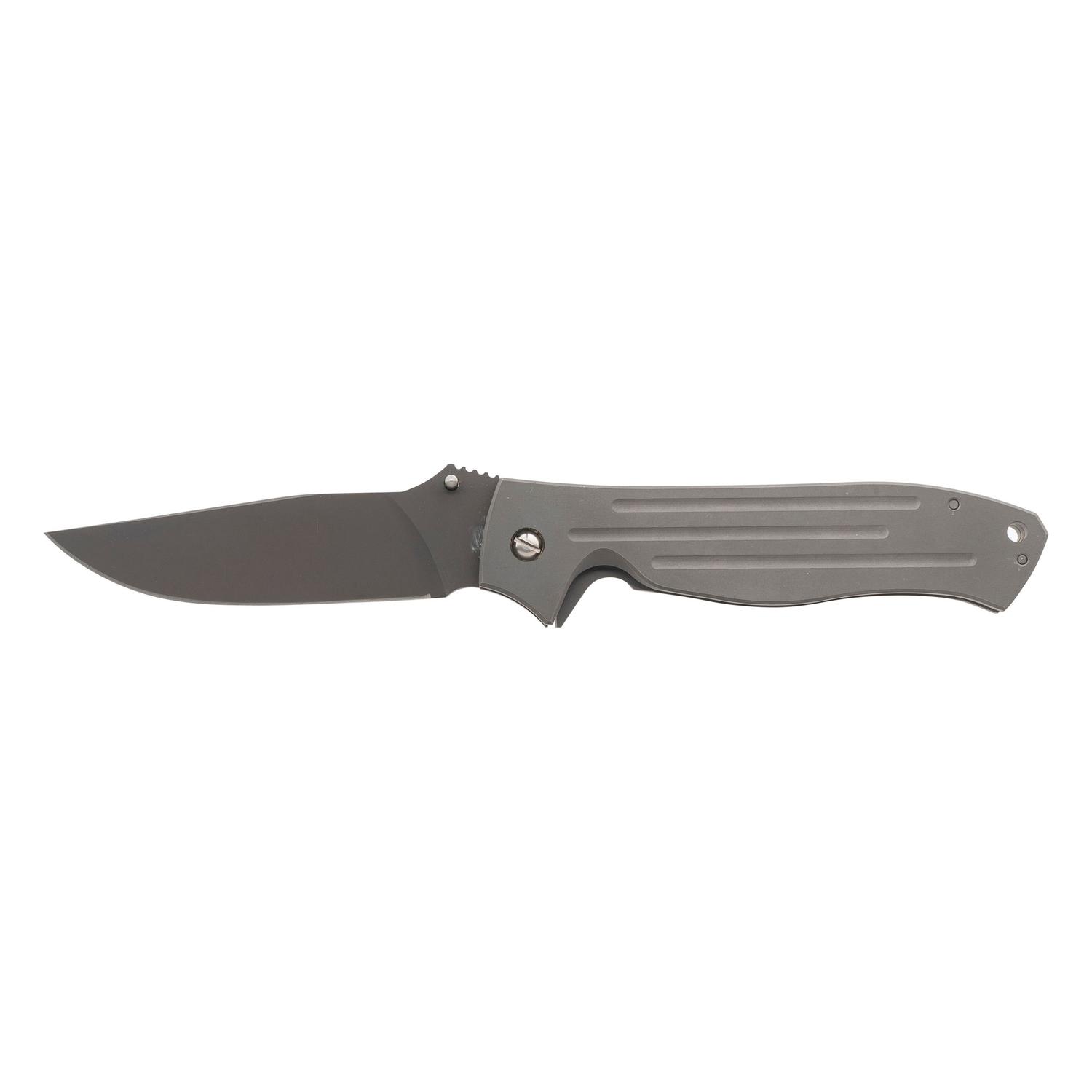 Prototype Mission Knives & Tools Non-Serrated MPF-1 All Titanium Folding Knife - Only 4 Produced, with Homer Brett Letter