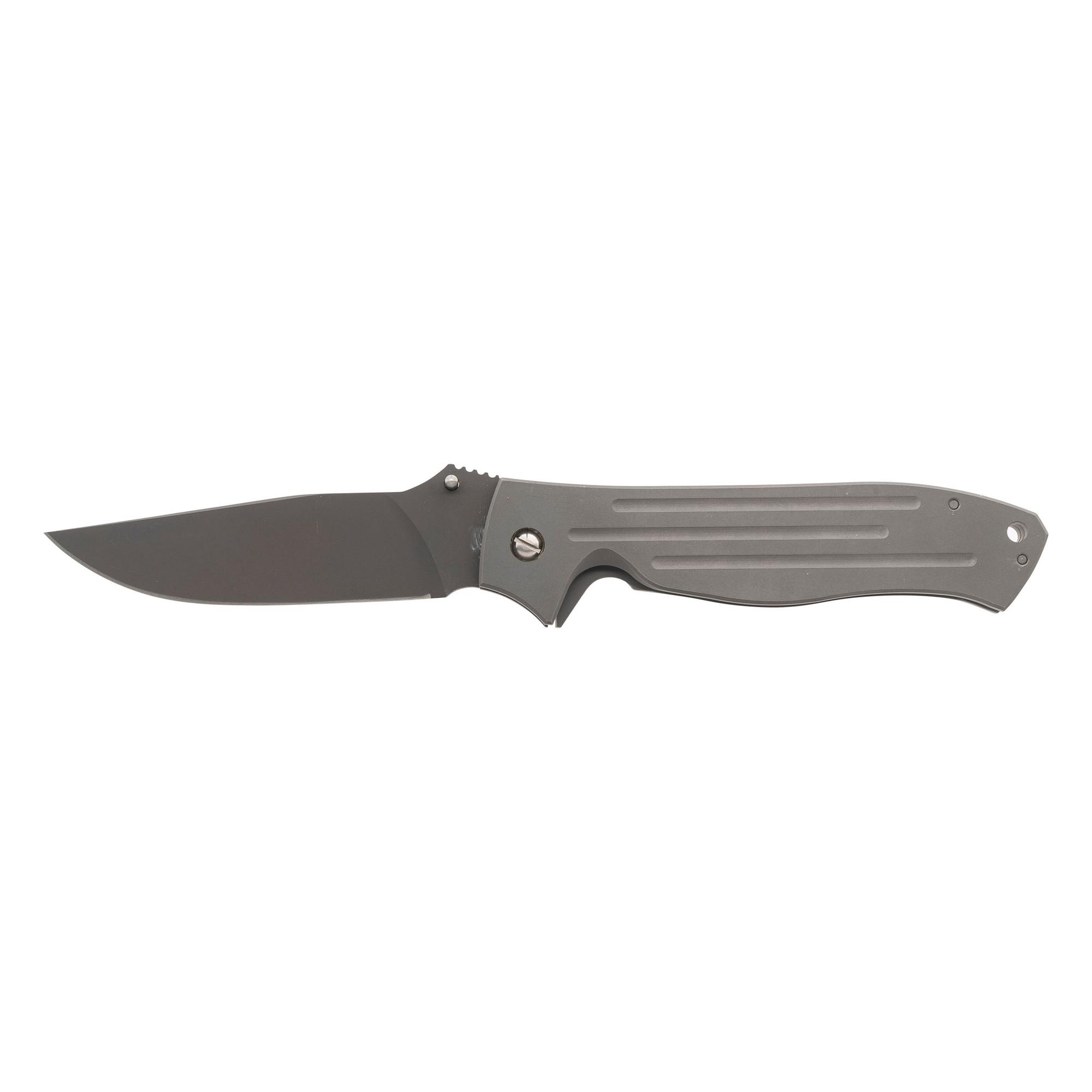 Prototype Mission Knives & Tools Non-Serrated MPF-1 All Titanium Folding Knife - Only 4 Produced, with Homer Brett Letter
