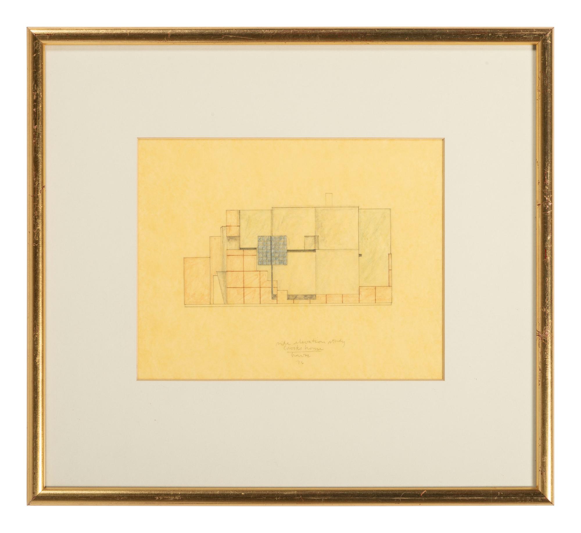 Group of 8 Architectural Drawings from The Crooks' House, 1976