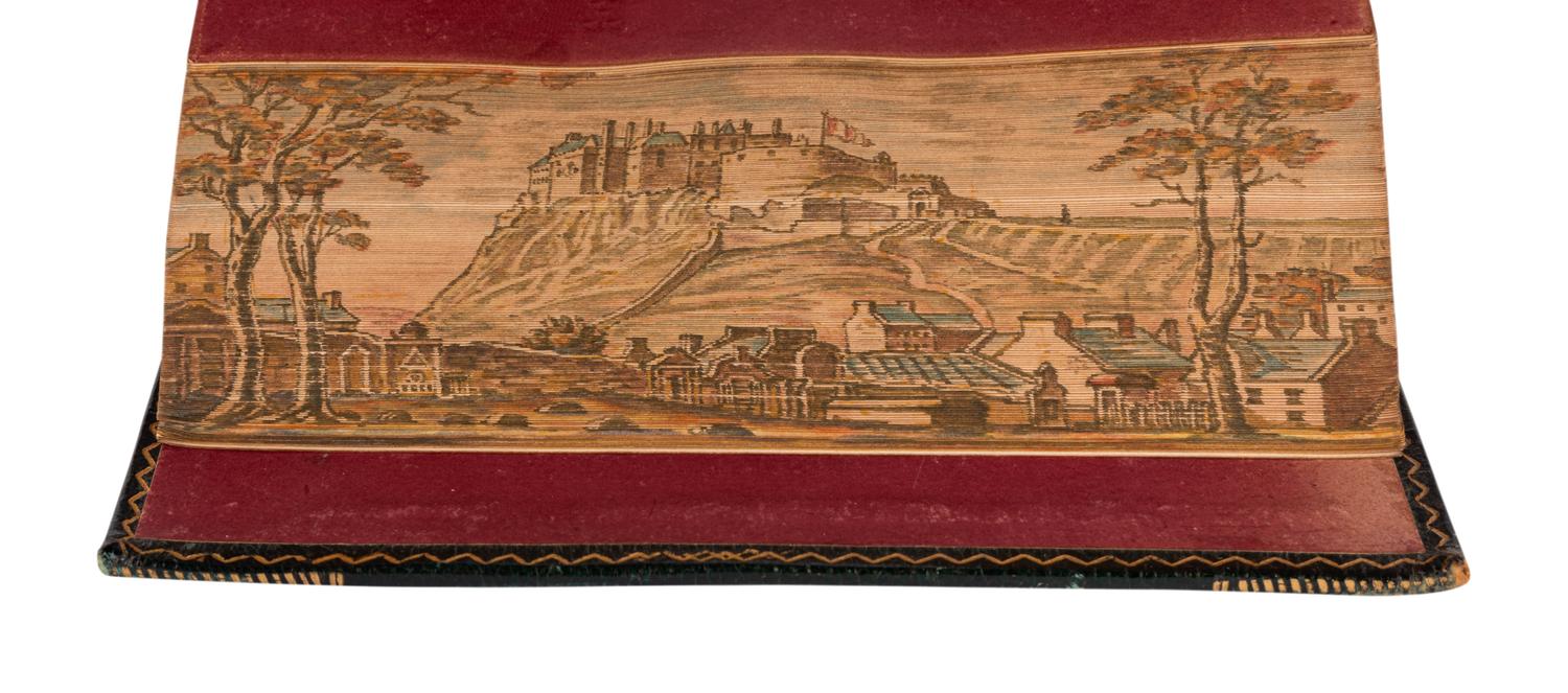 [BINDINGS -- FORE-EDGE PAINTINGS]. SCOTT, Sir Walter (1771-1832). Tales & Romances . London: Whitaker & Co., 1828.