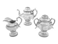 An American Silver Three-Piece Tea Service