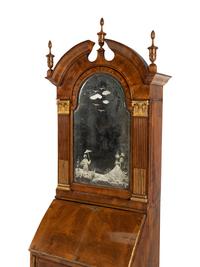 A George II Style Parcel Gilt Walnut Bureau Bookcase