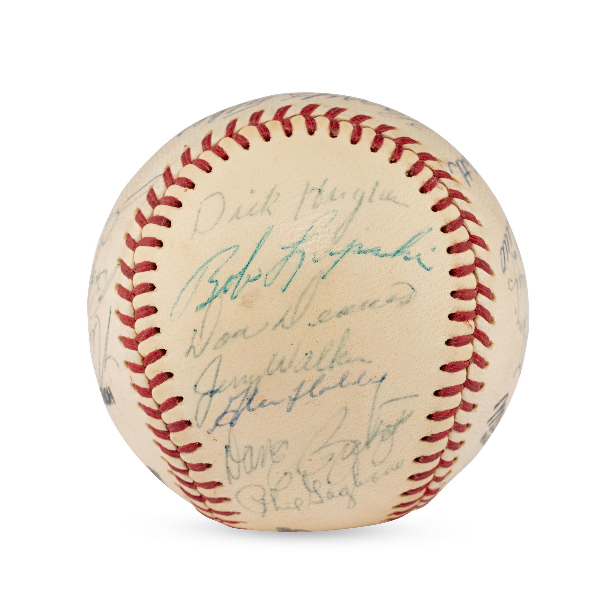 A 1964 Jacksonville Suns Team Signed Autograph Baseball
