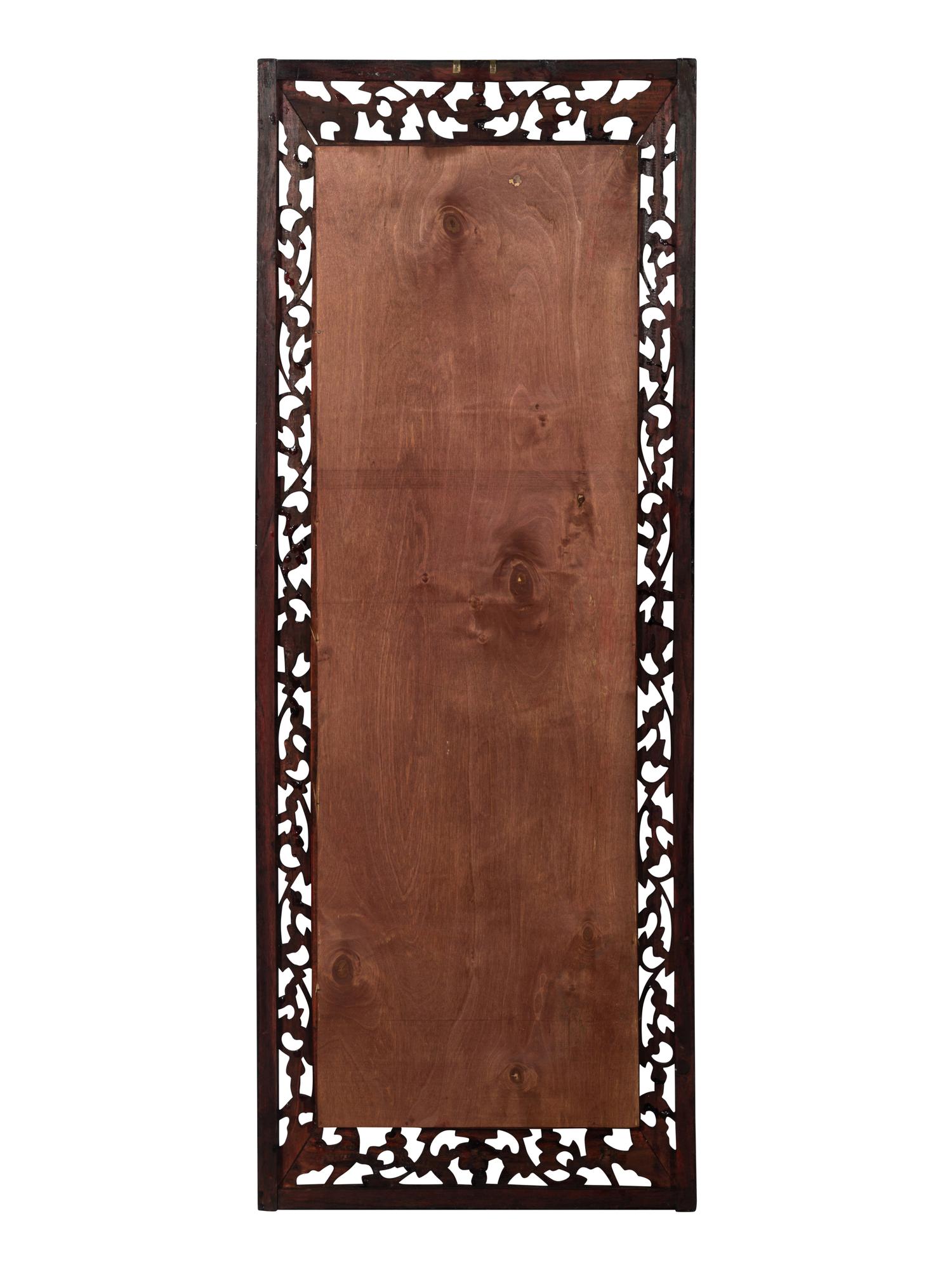 Eight Chinese Blue and White Porcelain Plaque Inset Hanging Panels 青花山水圖掛屏八扇