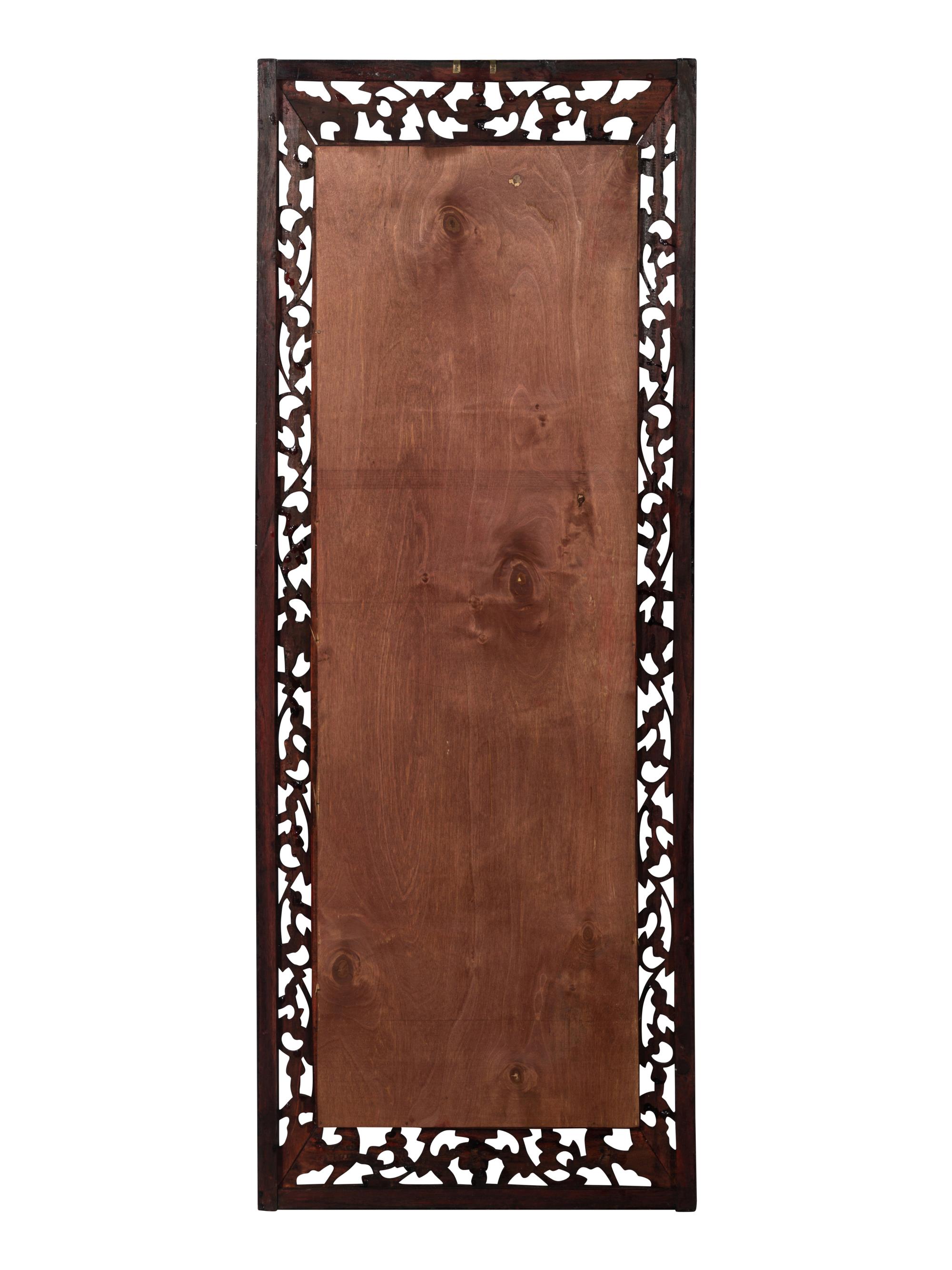 Eight Chinese Blue and White Porcelain Plaque Inset Hanging Panels 青花山水圖掛屏八扇