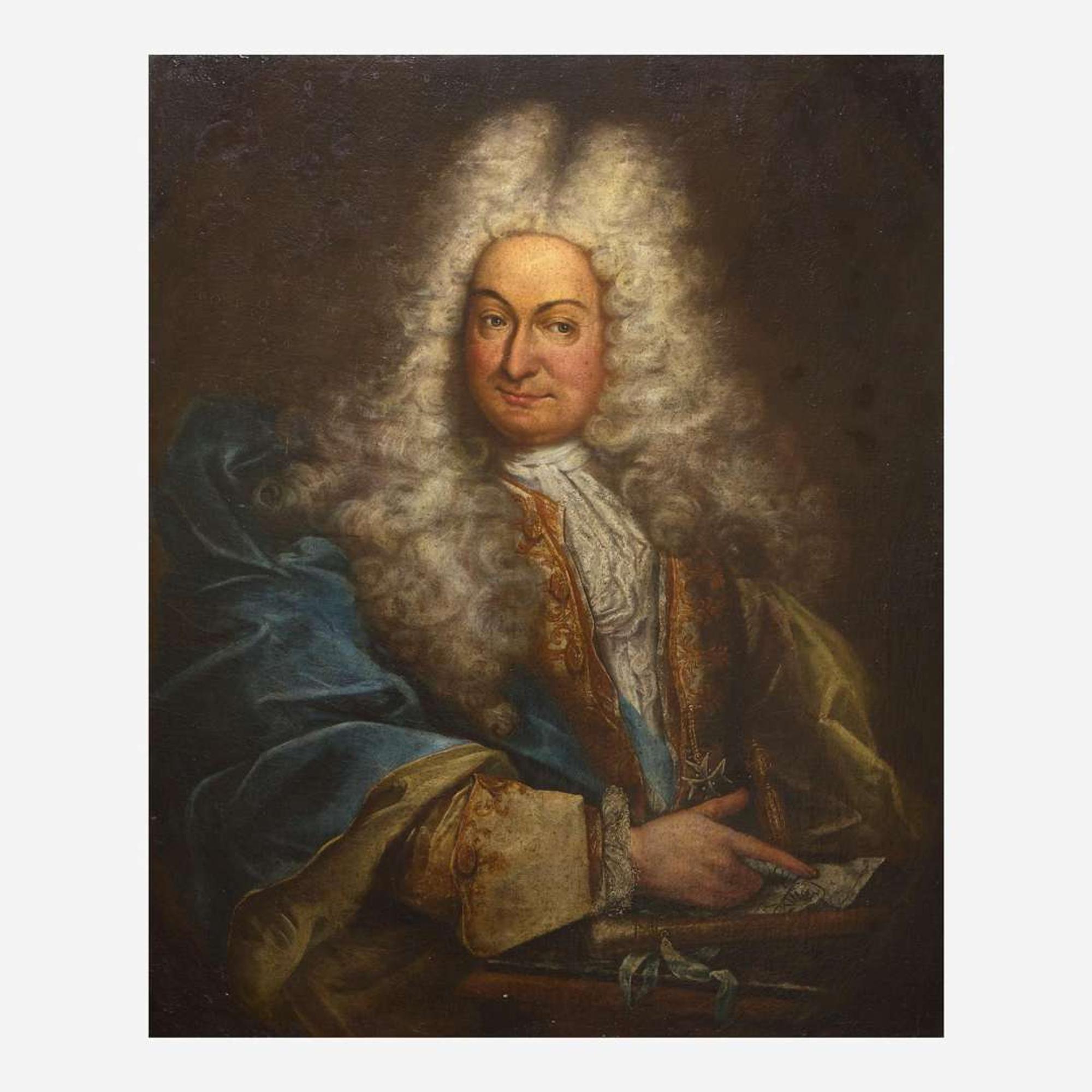 School of Hyacinthe Rigaud (French, 1659–1743) Portrait of a Nobleman, Bust-Length