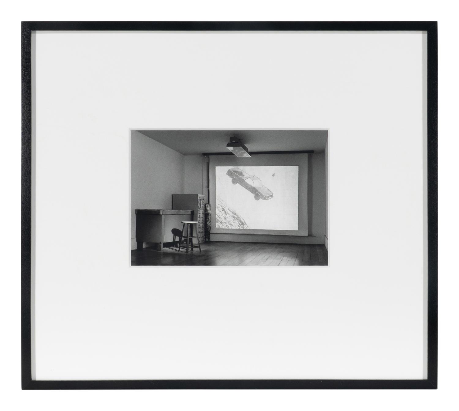 Four works from Studio Projections, 1979 (Number 17, Car Crash; Number 22, Beauty Treatment; Number A1, Village ; and Number A3, Dust Storm); printed 2013