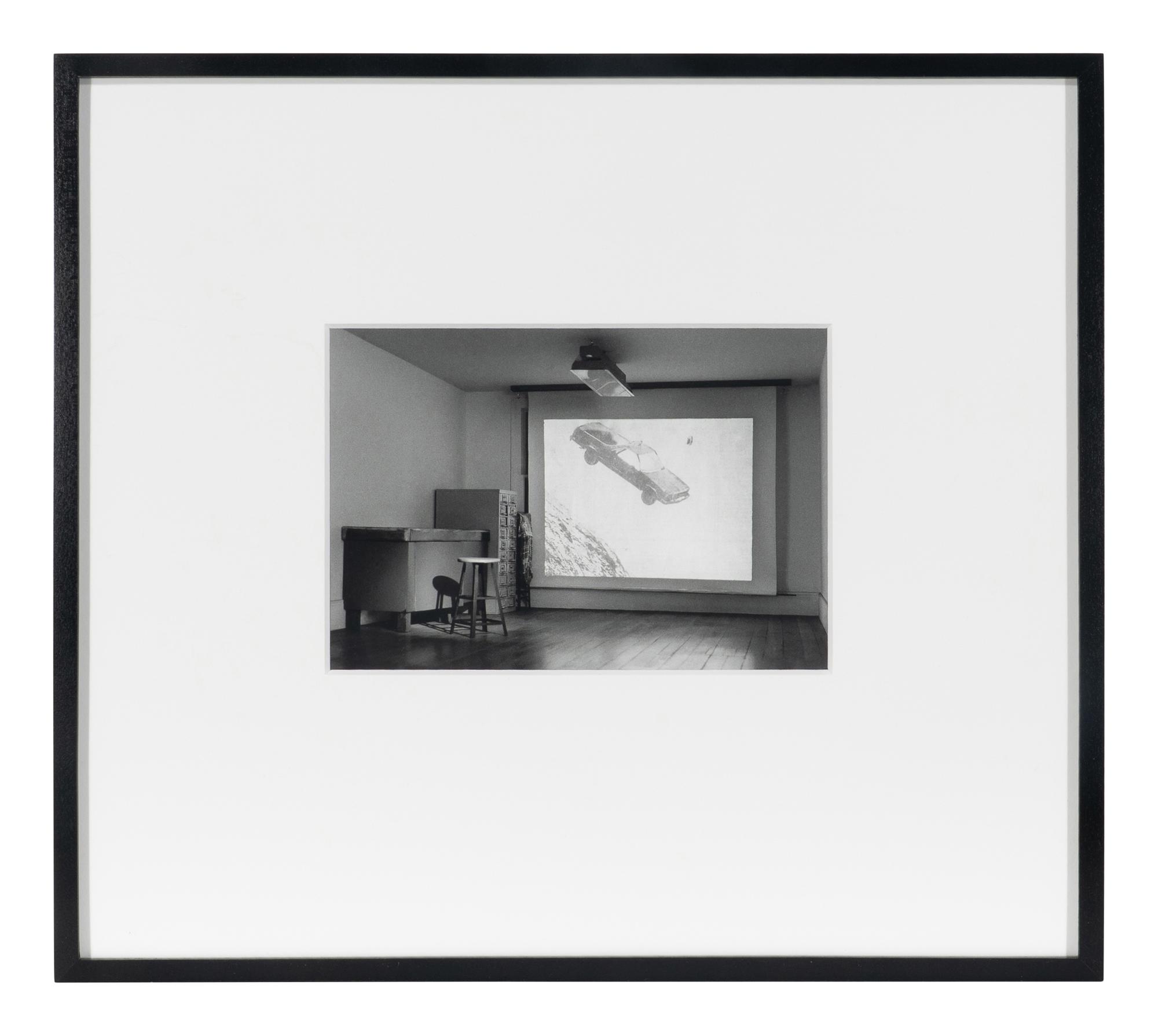 Four works from Studio Projections, 1979 (Number 17, Car Crash; Number 22, Beauty Treatment; Number A1, Village ; and Number A3, Dust Storm); printed 2013