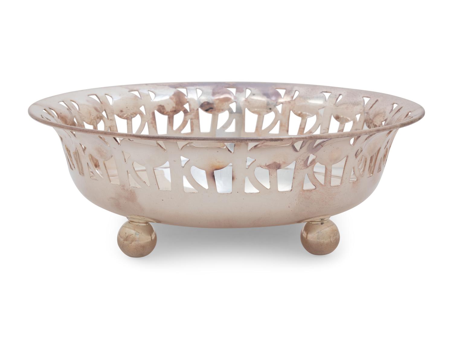 A Josef Hoffman Designed Italian Silver-Plate Bowl