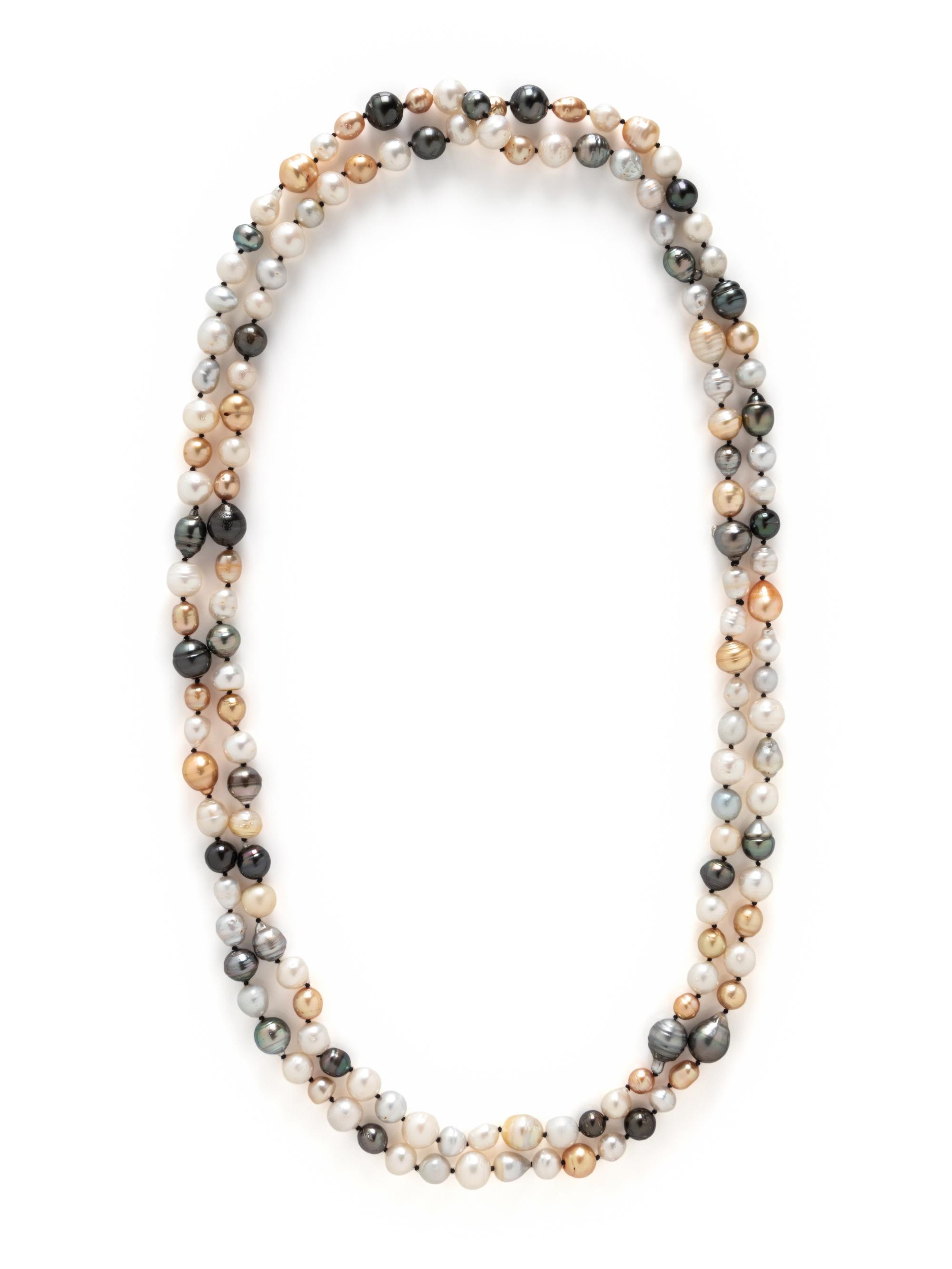 MULTICOLOR CULTURED PEARL NECKLACE