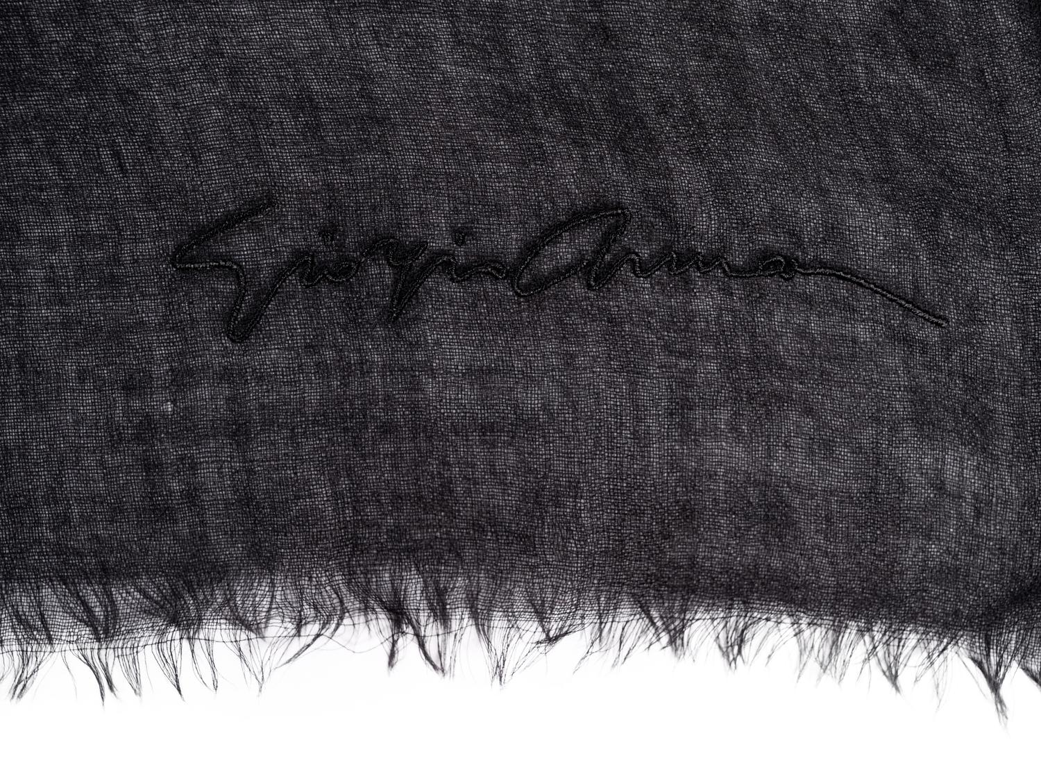 Two Cashmere Scarves: One Giorgio Armani, One Hermès