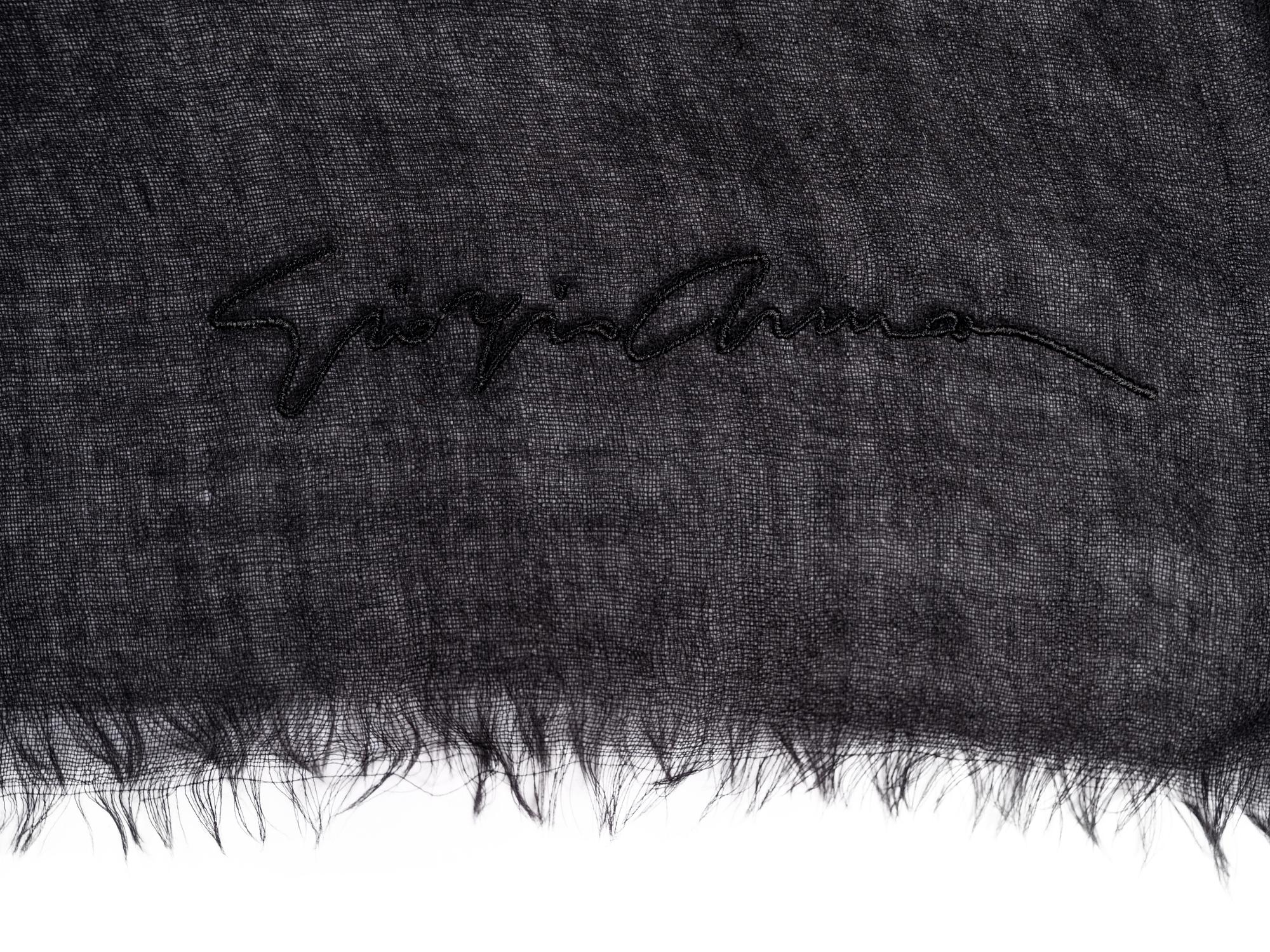 Two Cashmere Scarves: One Giorgio Armani, One Hermès