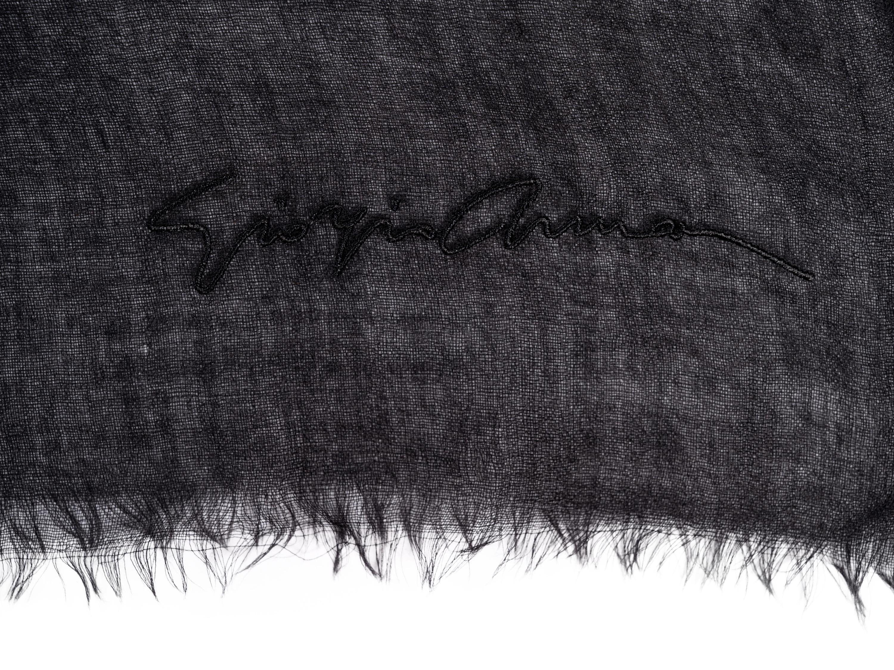 Two Cashmere Scarves: One Giorgio Armani, One Hermès