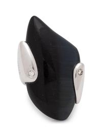 An 18 Karat White Gold, Diamond and Hardstone Ring, Gavello,