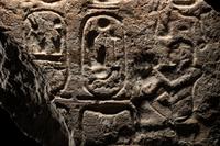 An Egyptian Limestone Relief Fragment with the Cartouche of Rameses II