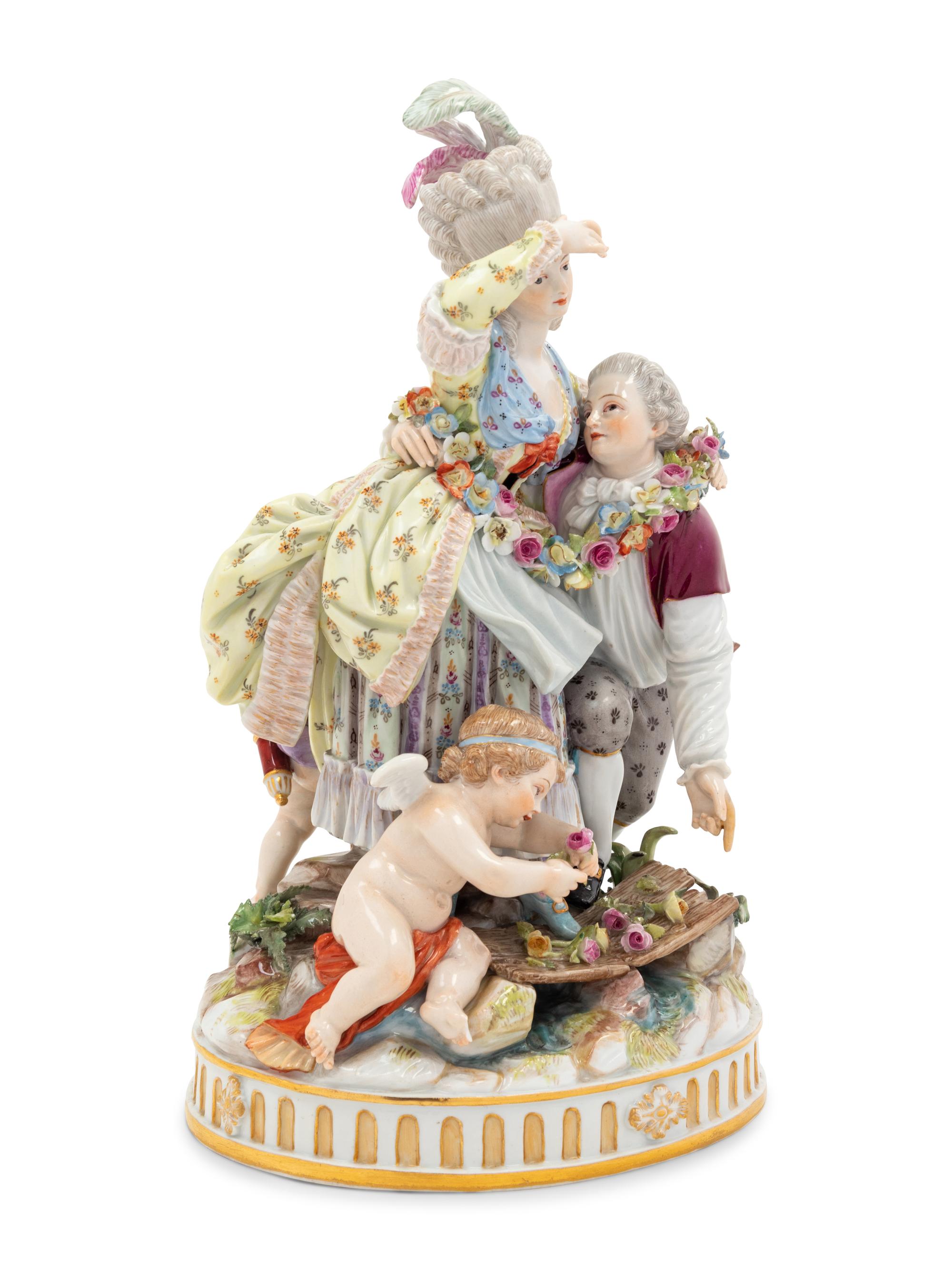 A Meissen Porcelain Figural Group